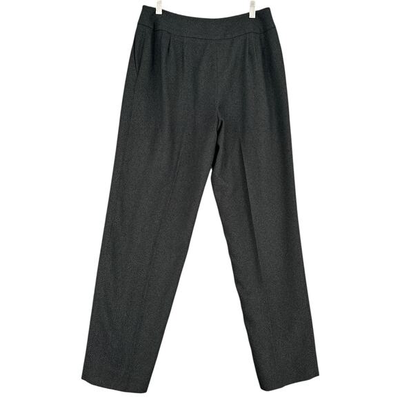 Alfani Charcoal Grey High Waisted Pleated Front Wide Leg Trousers Women Petite 8 - Picture 2 of 7